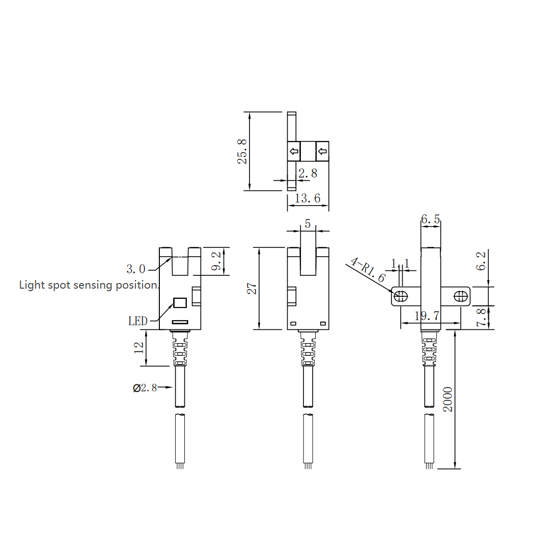 FC-SPX303PZ размеры